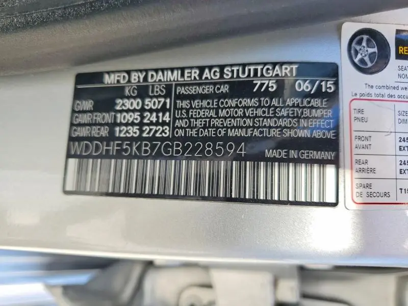 2016 MERCEDES-BENZ E 350  