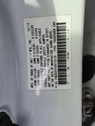 2014 HONDA ACCORD SPORT  