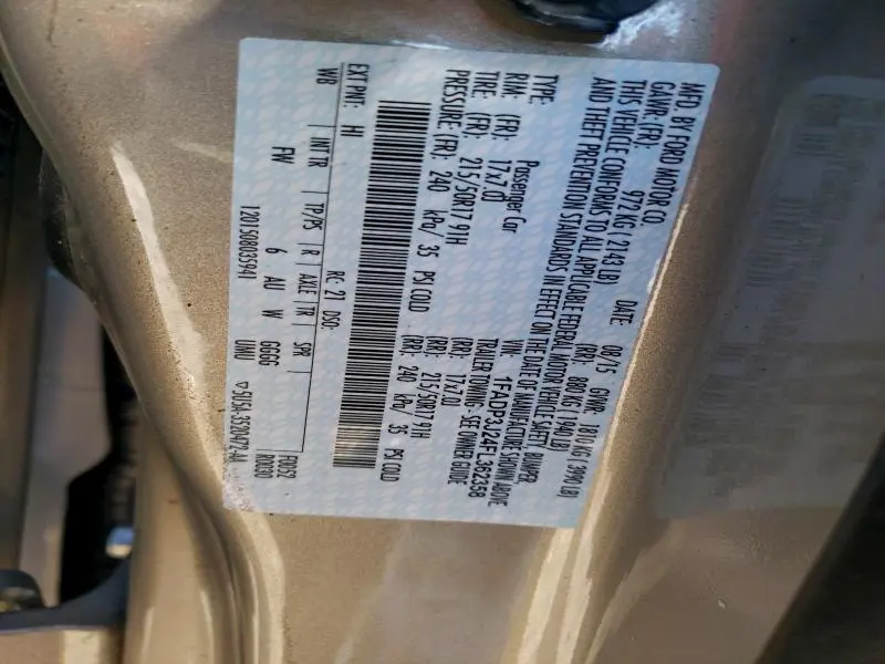 2015 FORD FOCUS TITANIUM  