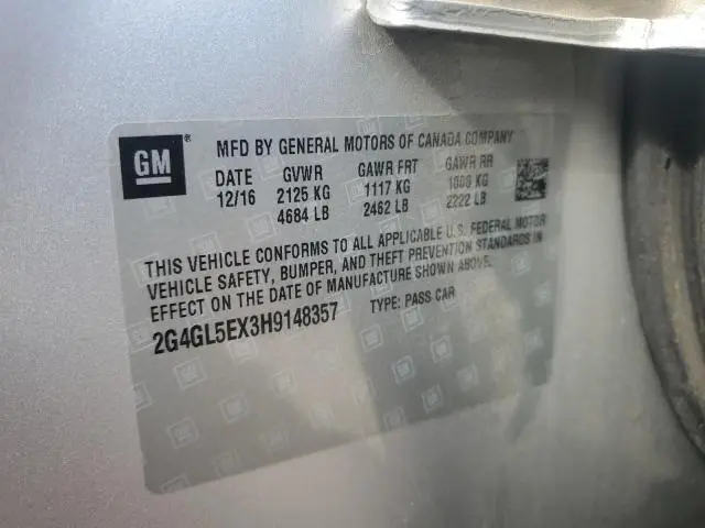 2017 BUICK REGAL SPORT TOURING  