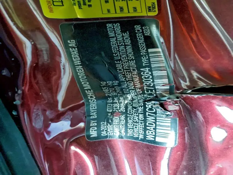 2012 BMW 328 I SULEV  