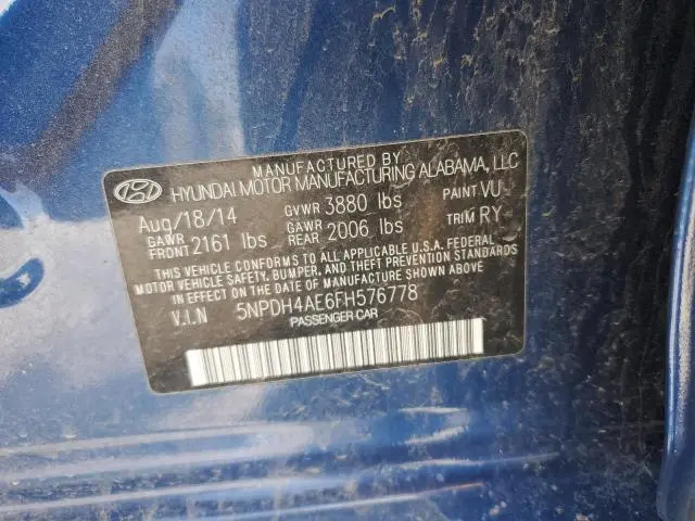 2015 HYUNDAI ELANTRA SE