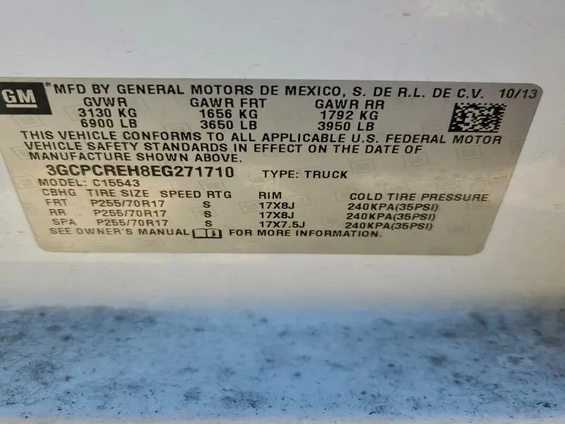 2014 CHEVROLET SILVERADO C1500 LT  