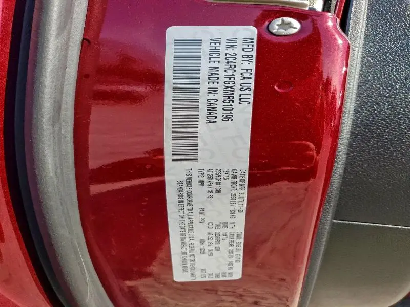 2021 CHRYSLER PACIFICA TOURING  