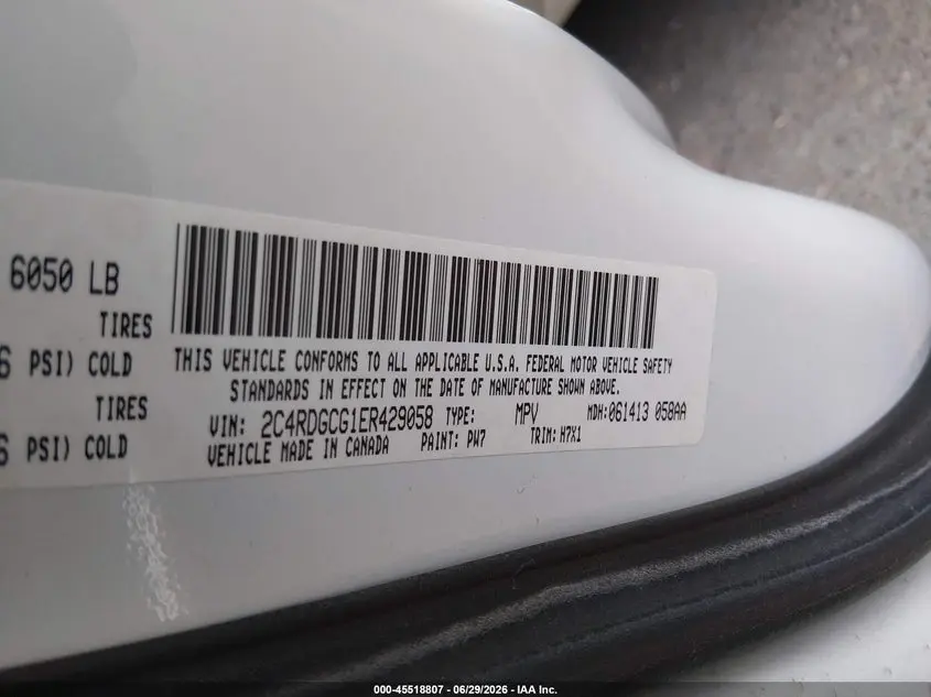2014 DODGE GRAND CARAVAN SXT