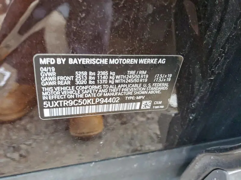 2019 BMW X3 XDRIVE30I  