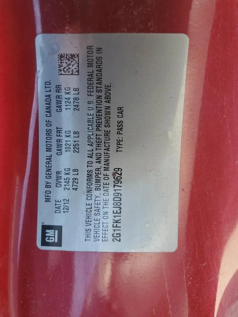 2013 CHEVROLET CAMARO 2SS  