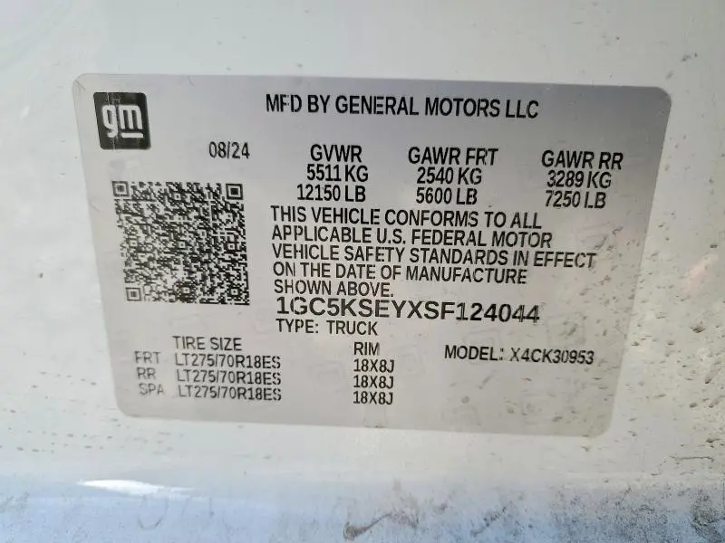 2025 CHEVROLET SILVERADO K3500  