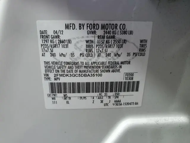 2013 FORD EDGE SE  