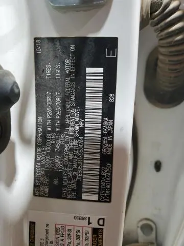 2019 TOYOTA 4RUNNER SR5/SR5 PREMIUM  