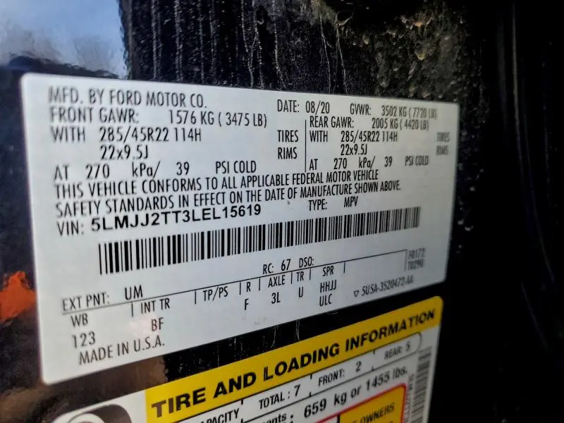 2020 LINCOLN NAVIGATOR BLACK LABEL  