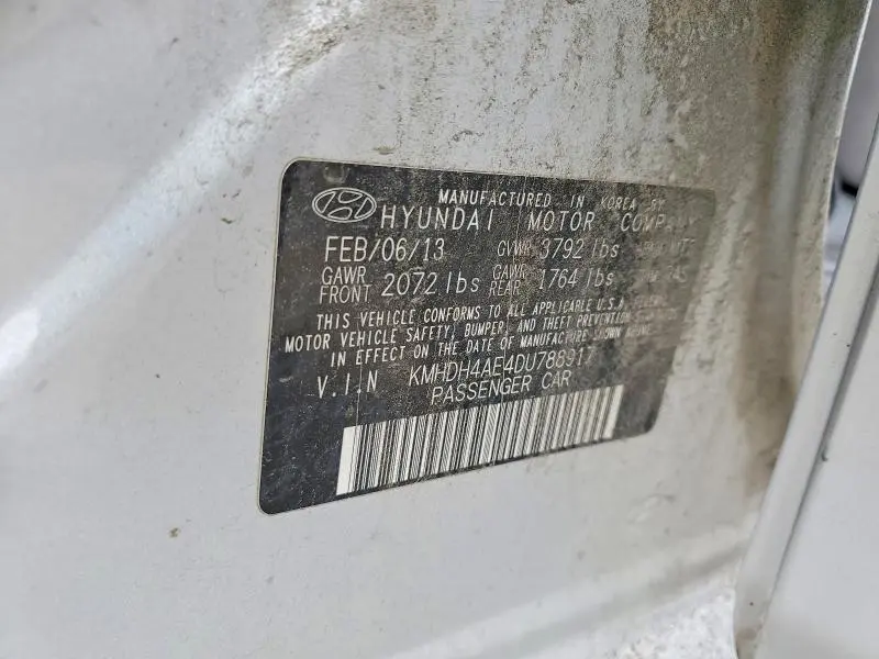 2013 HYUNDAI ELANTRA GLS  