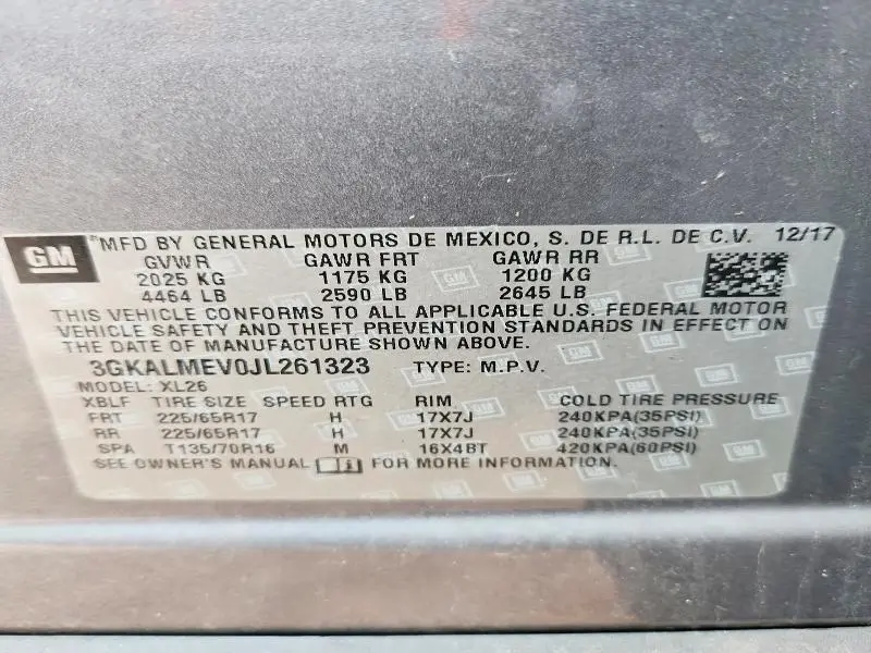 2018 GMC TERRAIN SLE  