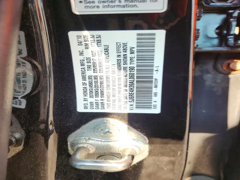 2010 HONDA CR-V LX  