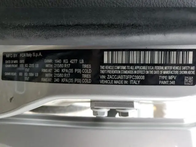 2015 JEEP RENEGADE LATITUDE