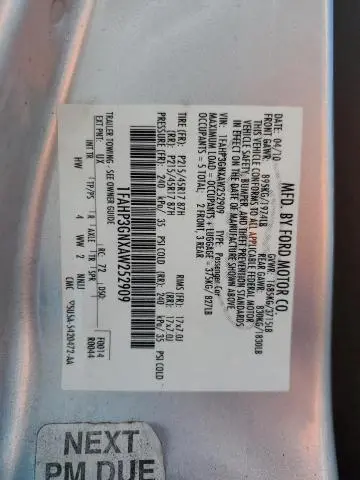 2010 FORD FOCUS SES  