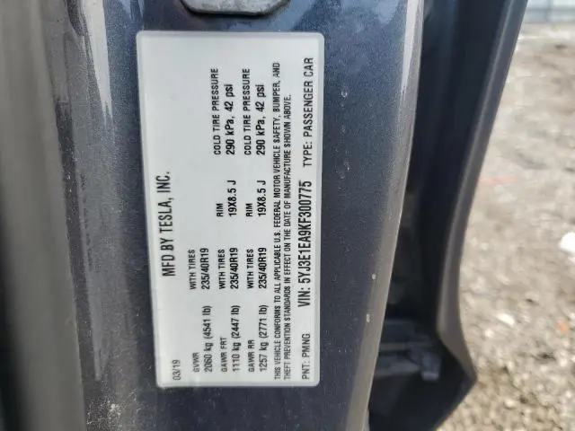 2019 TESLA MODEL 3   