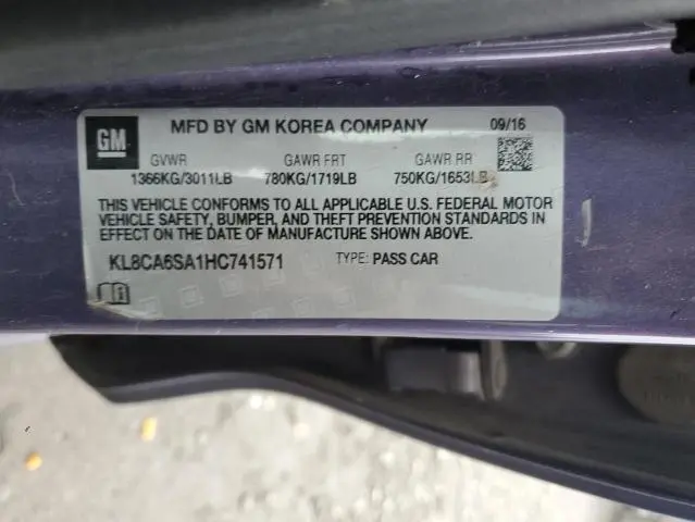 2017 CHEVROLET SPARK LS  