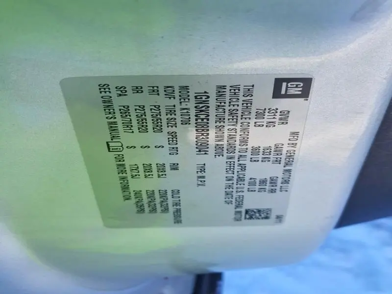 2011 CHEVROLET TAHOE K1500 LTZ  