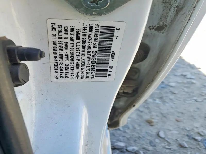 2013 HONDA CIVIC EXL  