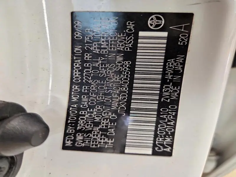 2010 TOYOTA PRIUS IV  