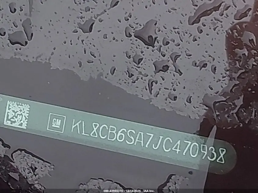 2018 CHEVROLET SPARK LS CVT