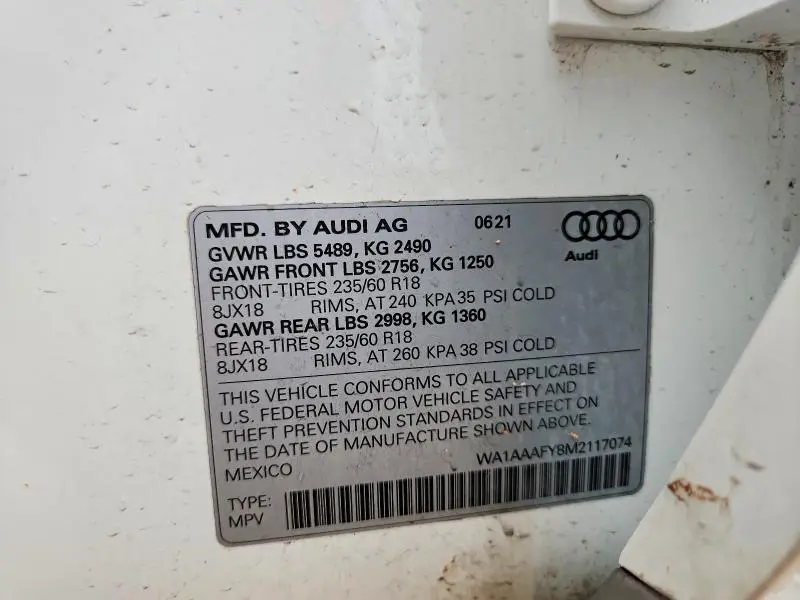 2021 AUDI Q5 PREMIUM  