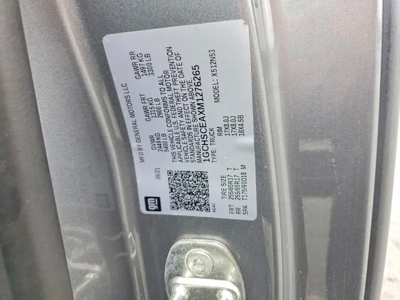 2021 CHEVROLET COLORADO LT  