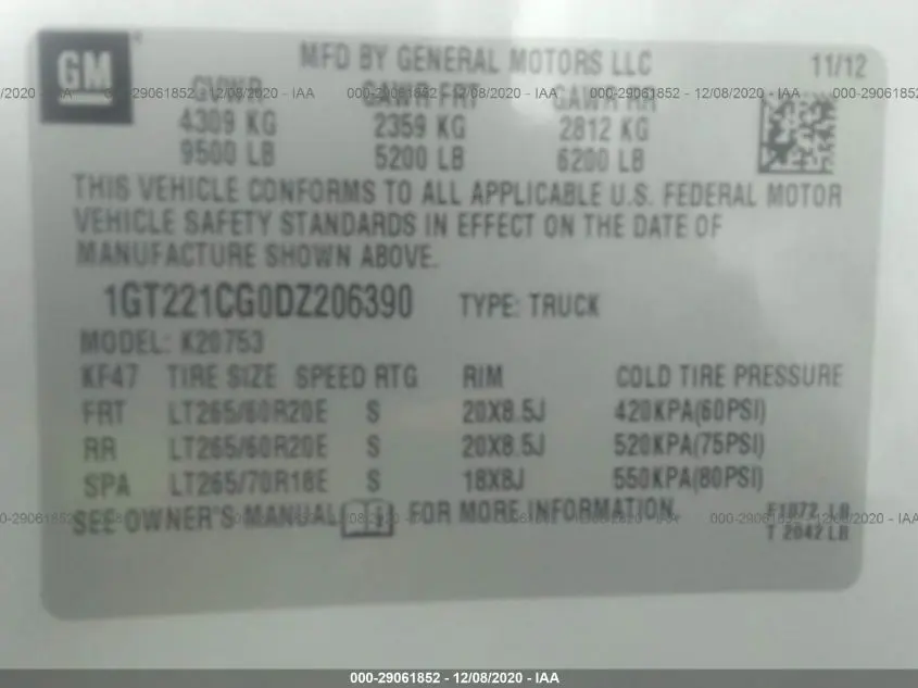 2013 GMC SIERRA 2500HD SLT
