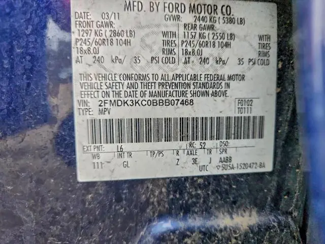 2011 FORD EDGE LIMITED  