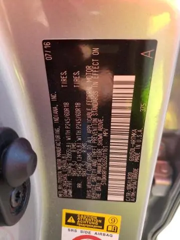 2016 TOYOTA HIGHLANDER XLE  