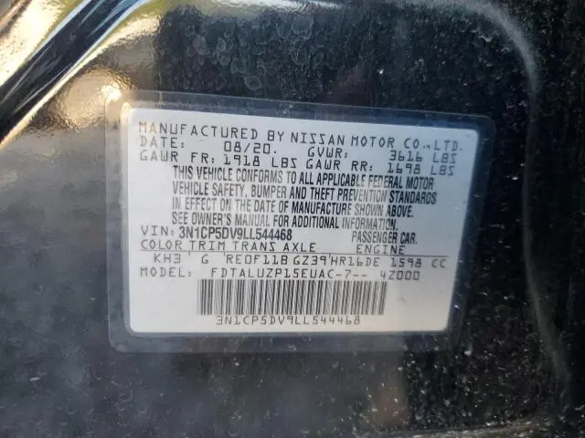 2020 NISSAN KICKS SR  