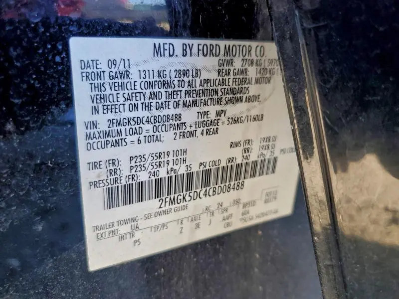 2012 FORD FLEX LIMITED  