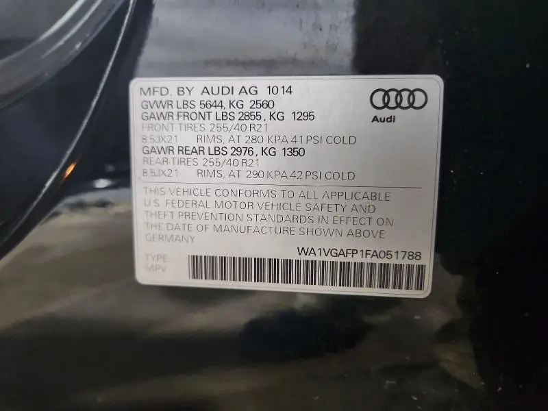 2015 AUDI SQ5 PRESTIGE  