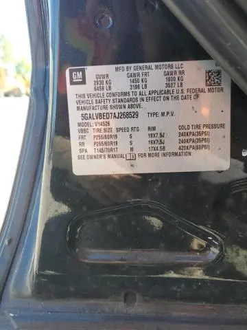 2010 BUICK ENCLAVE CXL  