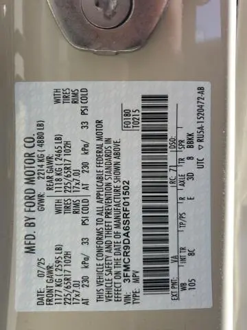 2025 FORD BRONCO SPORT BADLANDS  