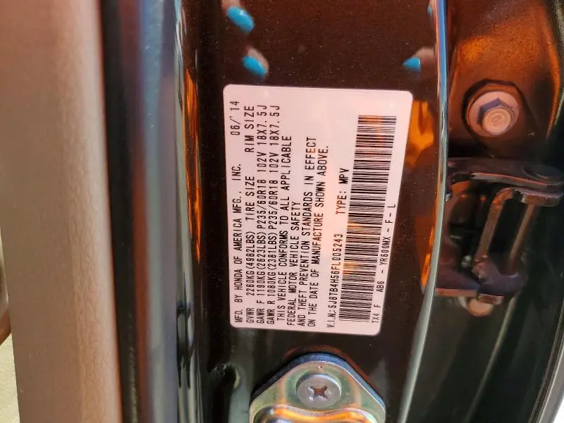 2015 ACURA RDX TECHNOLOGY  