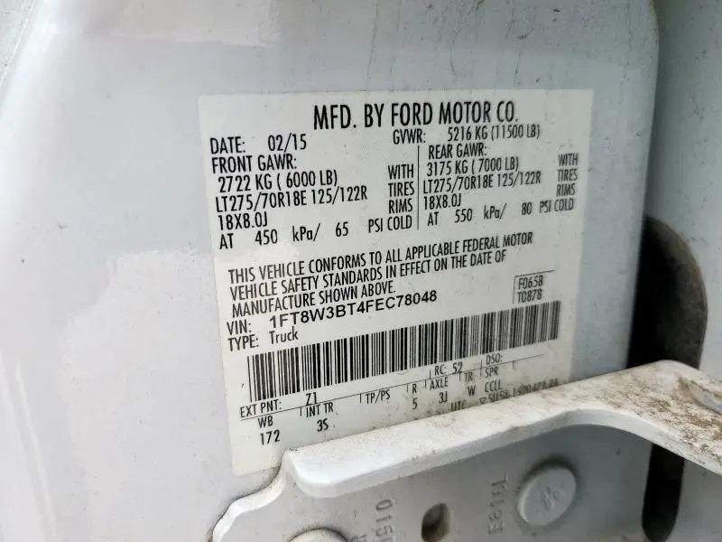 2015 FORD F350 SUPER DUTY  