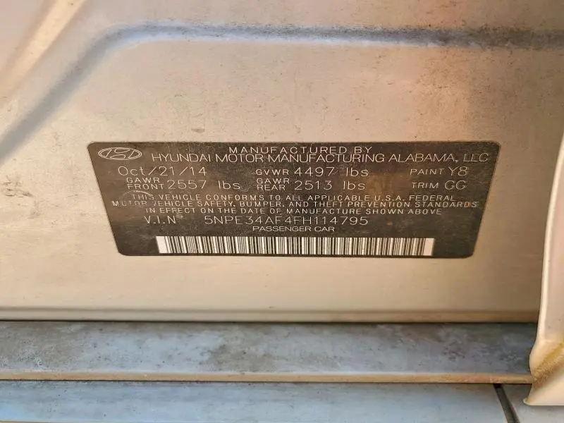2015 HYUNDAI SONATA SPORT  