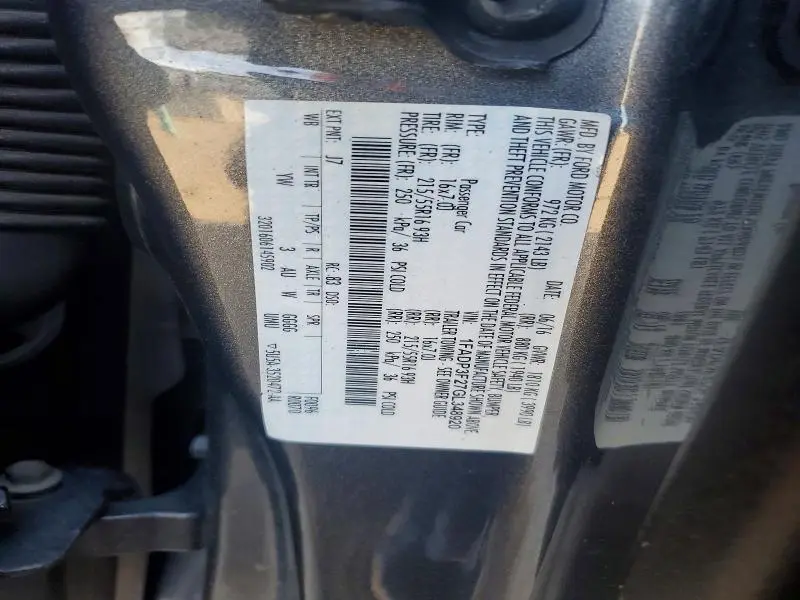 2016 FORD FOCUS SE  