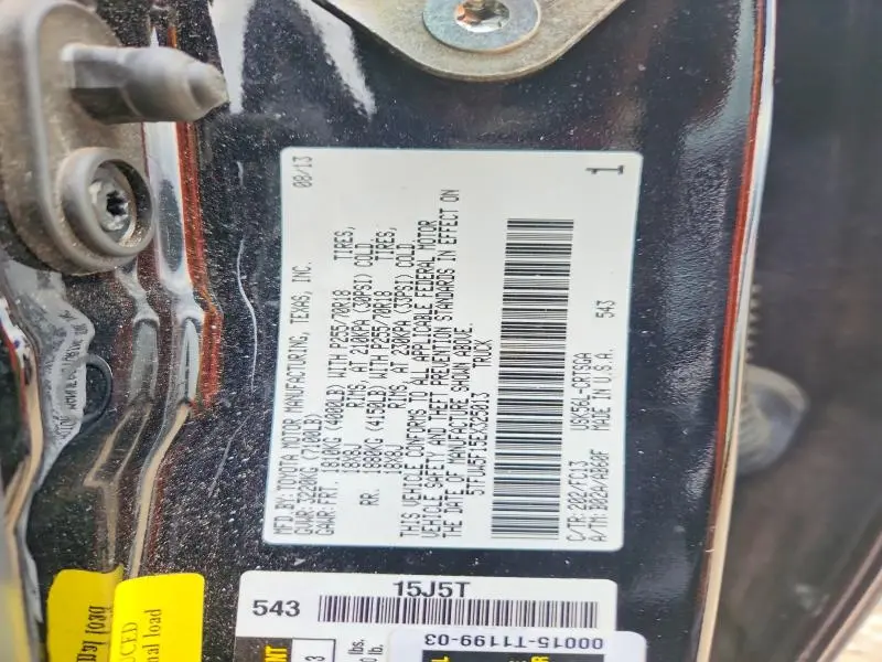 2014 TOYOTA TUNDRA SR5  