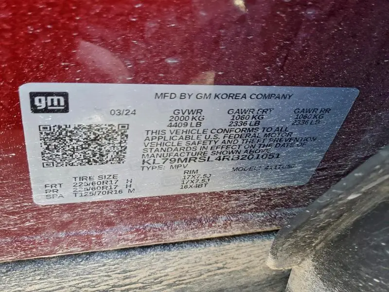 2024 CHEVROLET TRAILBLAZER LT  