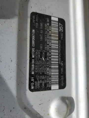 2017 MITSUBISHI OUTLANDER SPORT ES  