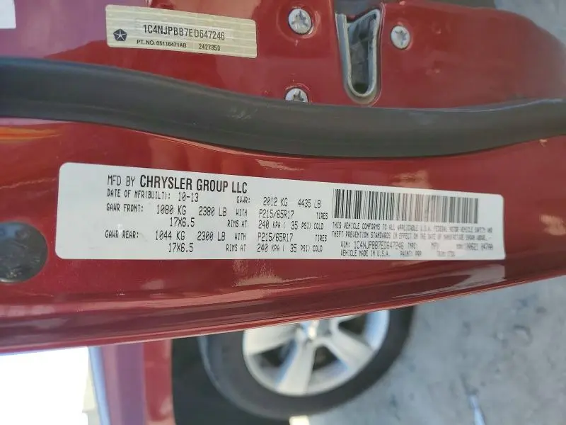 2014 JEEP PATRIOT SPORT  