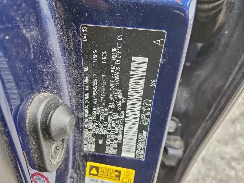 2015 TOYOTA HIGHLANDER LIMITED  