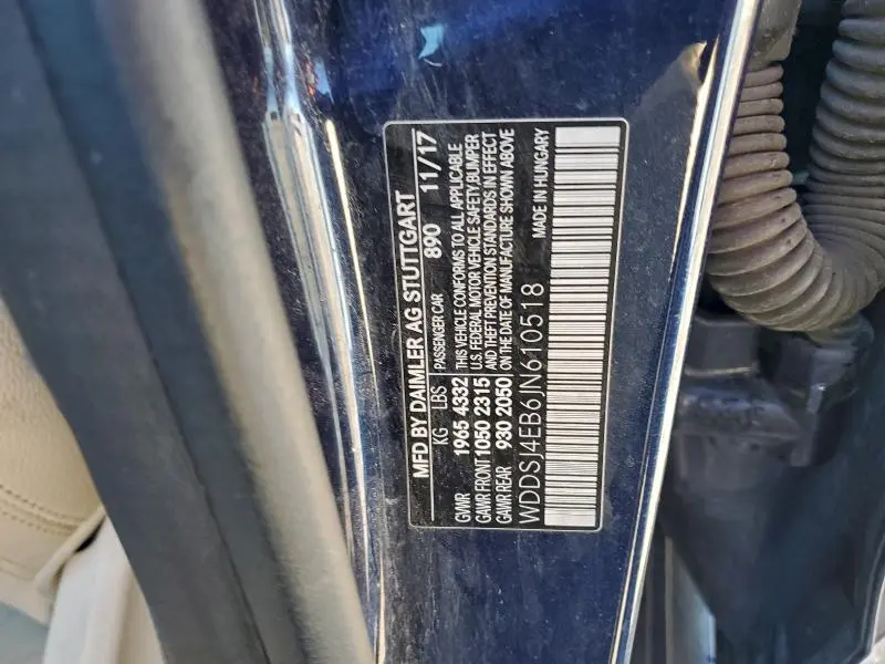 2018 MERCEDES-BENZ CLA 250  