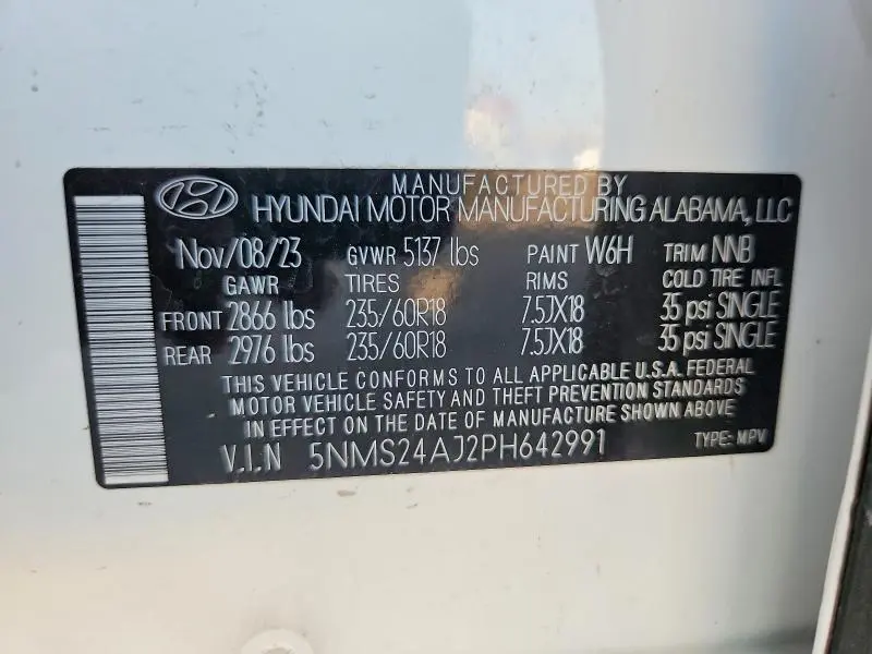 2023 HYUNDAI SANTA FE SEL  