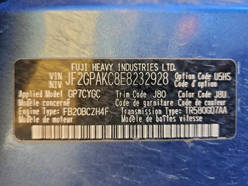 2014 SUBARU XV CROSSTREK 2.0 LIMITED  