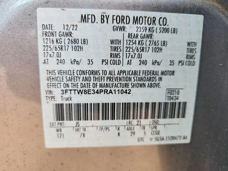 2023 FORD MAVERICK XL  
