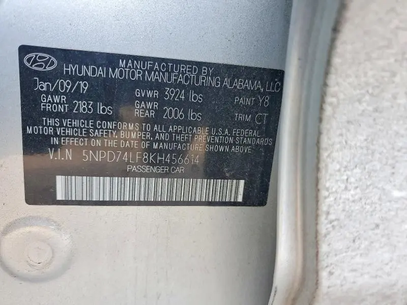 2019 HYUNDAI ELANTRA SE  